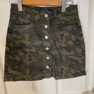 Camo Print Skirt